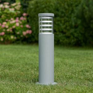 Tronco pt1 h40 lampione da giardino  grigio ideal lux ip65 grigio 40cm per esterni