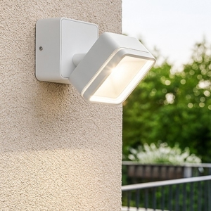 Omega ap square ideal lux applique da esterno bianco led 7w 4000k