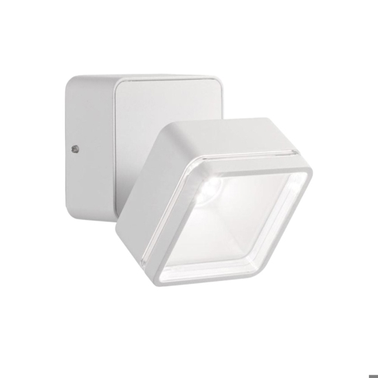 Omega ap square ideal lux applique da esterno bianco led 7w 4000k