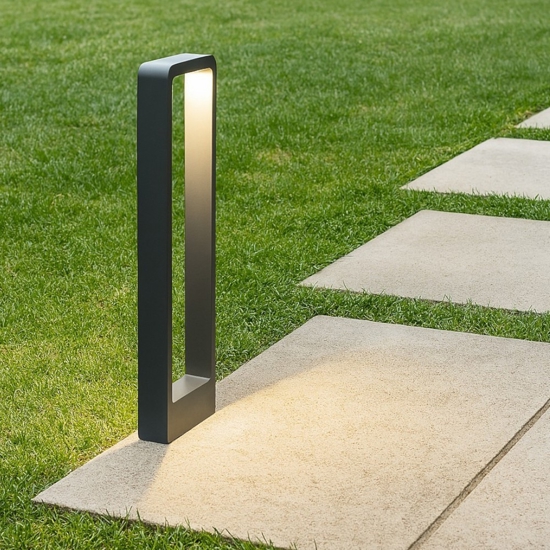 Lampione da giardino led 5w 3000k design moderno