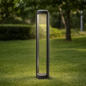 Gea luce eurus lampione da giardino led 4000k antracite ip65 h80 cm