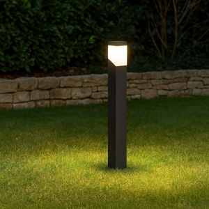 Lampione giardino antracite moderno gea luce sury