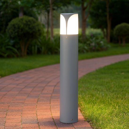 Gea luce lampioncino da giardino ip44 grigio h50 cm