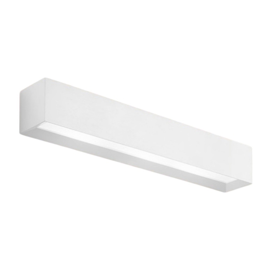 Applique gesso bianco moderna rettangolare hermione sforzin