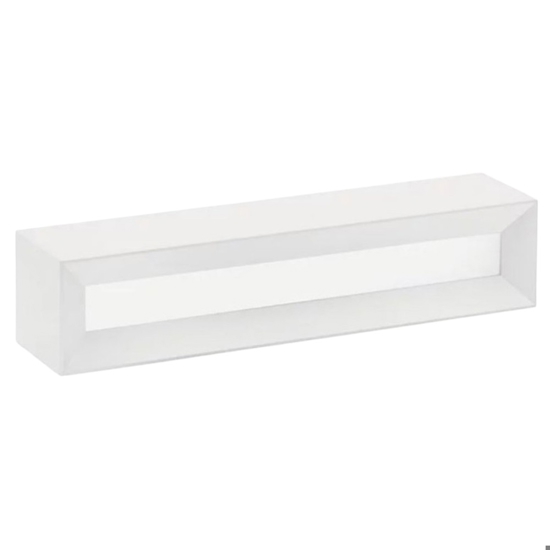 Applique gesso bianco moderna rettangolare hermione sforzin