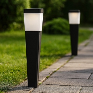 Lampioncini  da giardino con pannello solare n2 pezzi led 6000k ip44