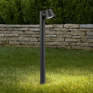 Gas pt1 ideal lux lampione a paletto antracite da esterno