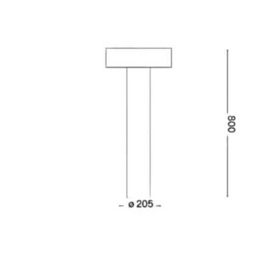 Tesla pt4 h80 paletto da giardino 80cm antracite ideal lux ip44