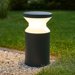 Ideal lux lampioncino per esterni da giardino antracite torre pt1
