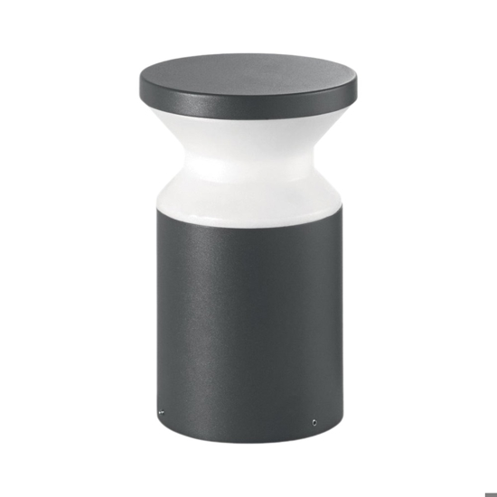 Ideal lux lampioncino per esterni da giardino antracite torre pt1