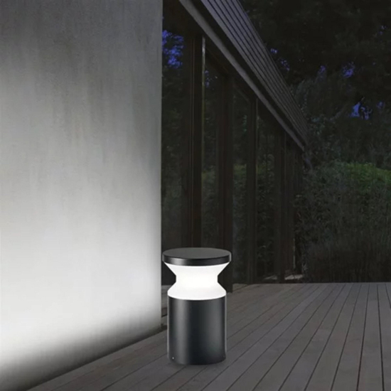 Ideal lux lampioncino per esterni da giardino antracite torre pt1