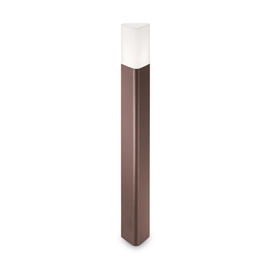 Pulsar pt1 paletto per esterno giardino ip44 marrone corten ideal lux