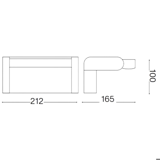 Swipe ap ideal lux applique orientabile da esterno ip54 antracite