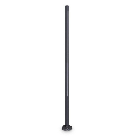 Lampione da giardino moderno jedi pt h120 ideal lux antracite led 19w 3000k