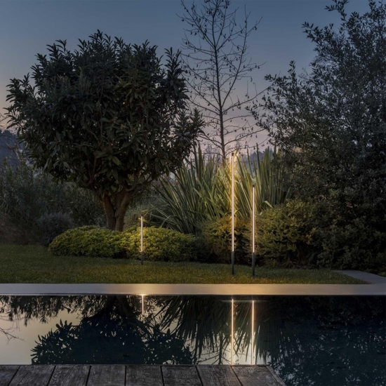 Lampione da giardino moderno jedi pt h120 ideal lux antracite led 19w 3000k