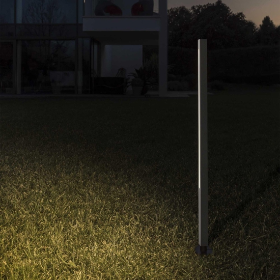 Ideal lux paletto luminoso da giardino antracite led 25w 3000k jedi pt h160