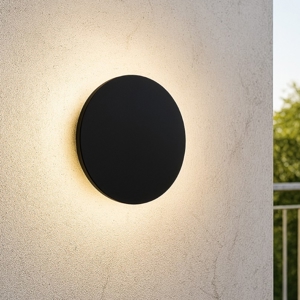 Ideal lux punto ap d18 applique per esterni 9w 3000k nero