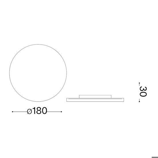 Ideal lux punto ap d18 applique per esterni 9w 3000k nero