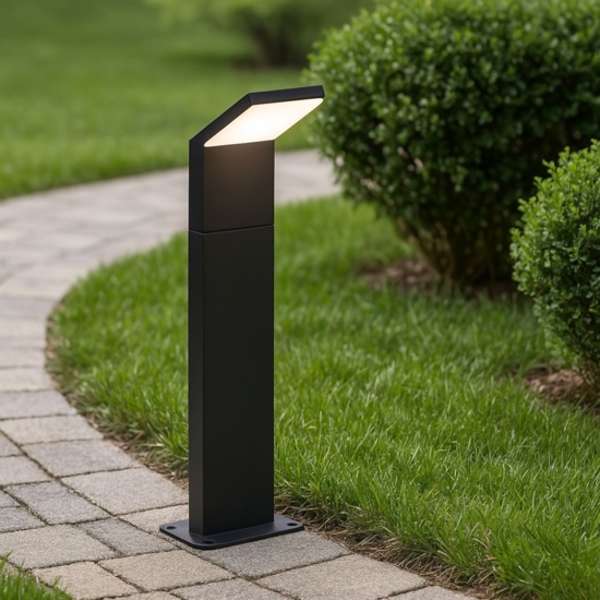 Style pt h050 4000k ideal lux lampioncino da giardino nero moderno
