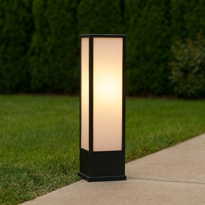 Lampioncino moderno per giardino antracite led 15w 3000k
