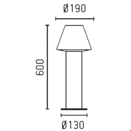 Lampioncino moderno da giardino design moderno per esterni