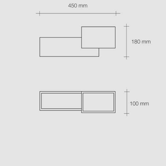 Applique di gesso moderna paro sforzin design bianca
