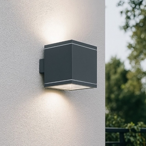 Snif ap1 square applique da esterno ip44 antracite ideal lux