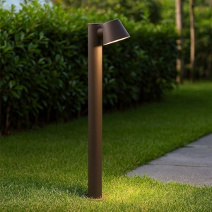 Gas pt1 lampione per esterni giardino marrone ip43 ideal lux