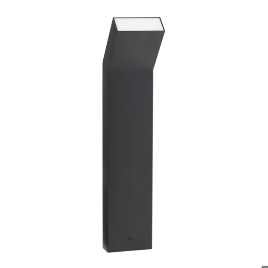 Lampione nero per giardini led 3000k basso moderno