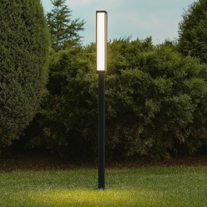 Lampione alto moderno per giardino led 16w 3000k antracite