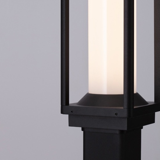 Lampione alto moderno per giardino led 16w 3000k antracite