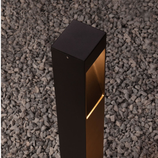 Lampioncino moderno nero da giardino led 7w 3000k