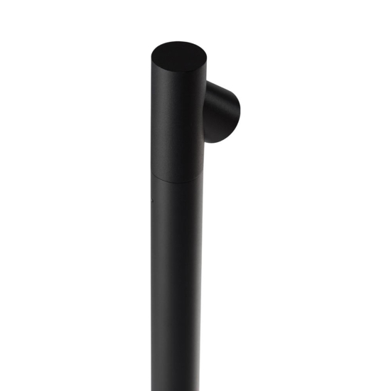 Lampione da giardino nero led 4w 3000k moderno cilindrico