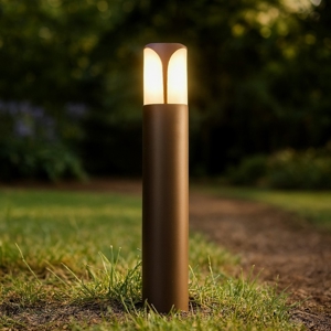 Gea luce lampioncino da giardino ip44 marrone h50 cm