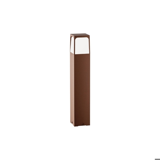 Gea luce lampione da giardino ip44 marrone h50 cm