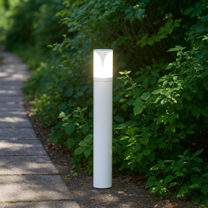 Gea luce lampioncino da giardino ip44 bianco h50 cm