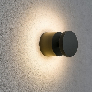 Toffee ap applique da esterno ideal lux nero 8w 3000k