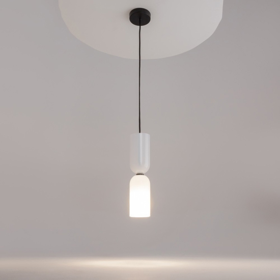 Maytoni memory lampada a sospensione bianca minimal per camera da letto