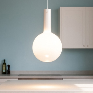 Maytoni nebula lampada a sospensione bianca per cucina led 3000k