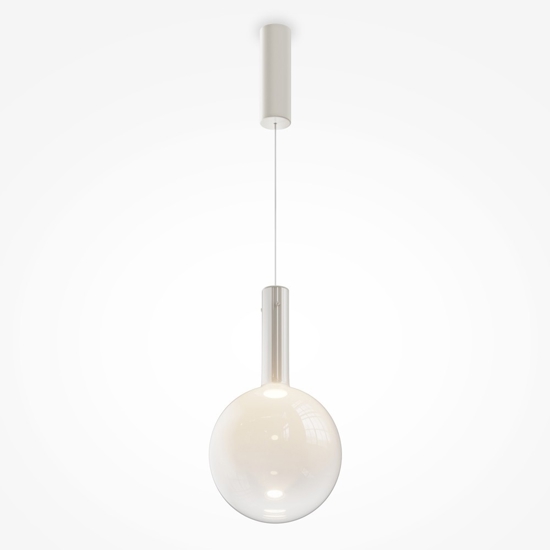 Maytoni nebula lampada a sospensione bianca per cucina led 3000k