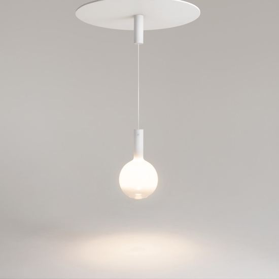 Maytoni nebula lampada a sospensione bianca per cucina led 3000k