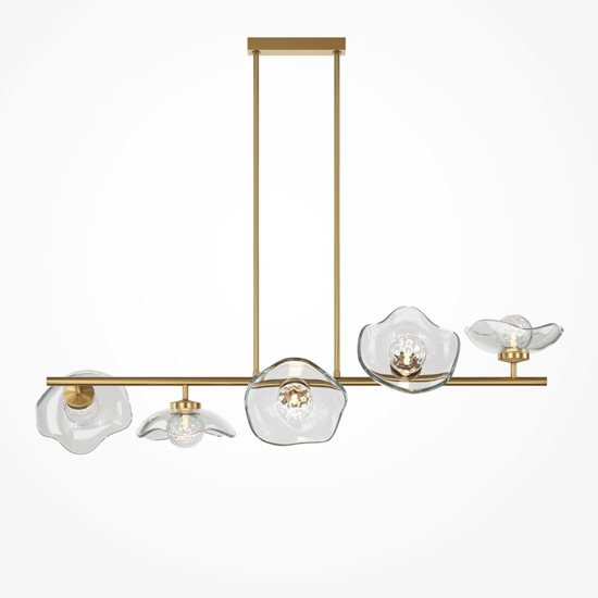 Maytoni miracle lampadario da cucina con portalampada in vetro