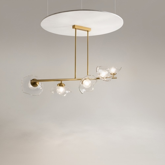 Maytoni miracle lampadario da cucina con portalampada in vetro