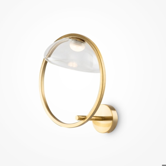 Maytoni lunare applique da parete tondo design minimal led 3000k