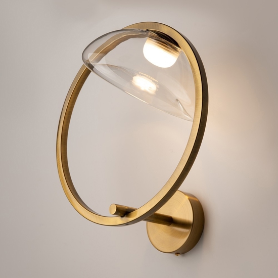 Maytoni lunare applique da parete tondo design minimal led 3000k