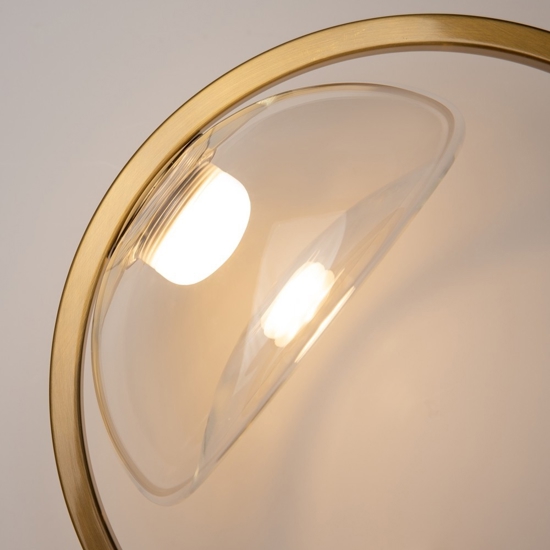 Maytoni lunare applique da parete circolare colore oro led 3000k