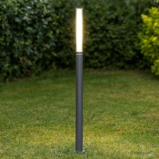 Maytoni lit lampione alto da giardino led 3000k ip65 sottile