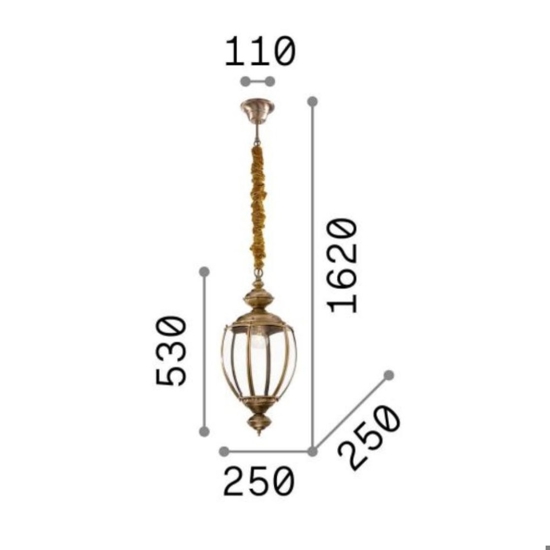 Ideal lux norma sp1 lampadario per cucina cromo vetro