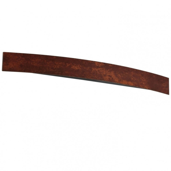 Applique led 35w 3000k curve linea light 93cm corten moderna