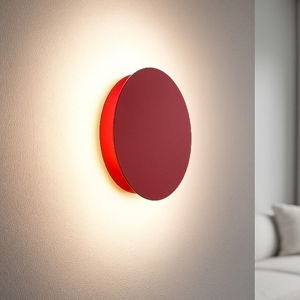 Linea light yoyo applique design led 3000k rossa
